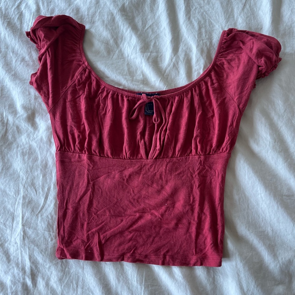Forever 21 red tie top